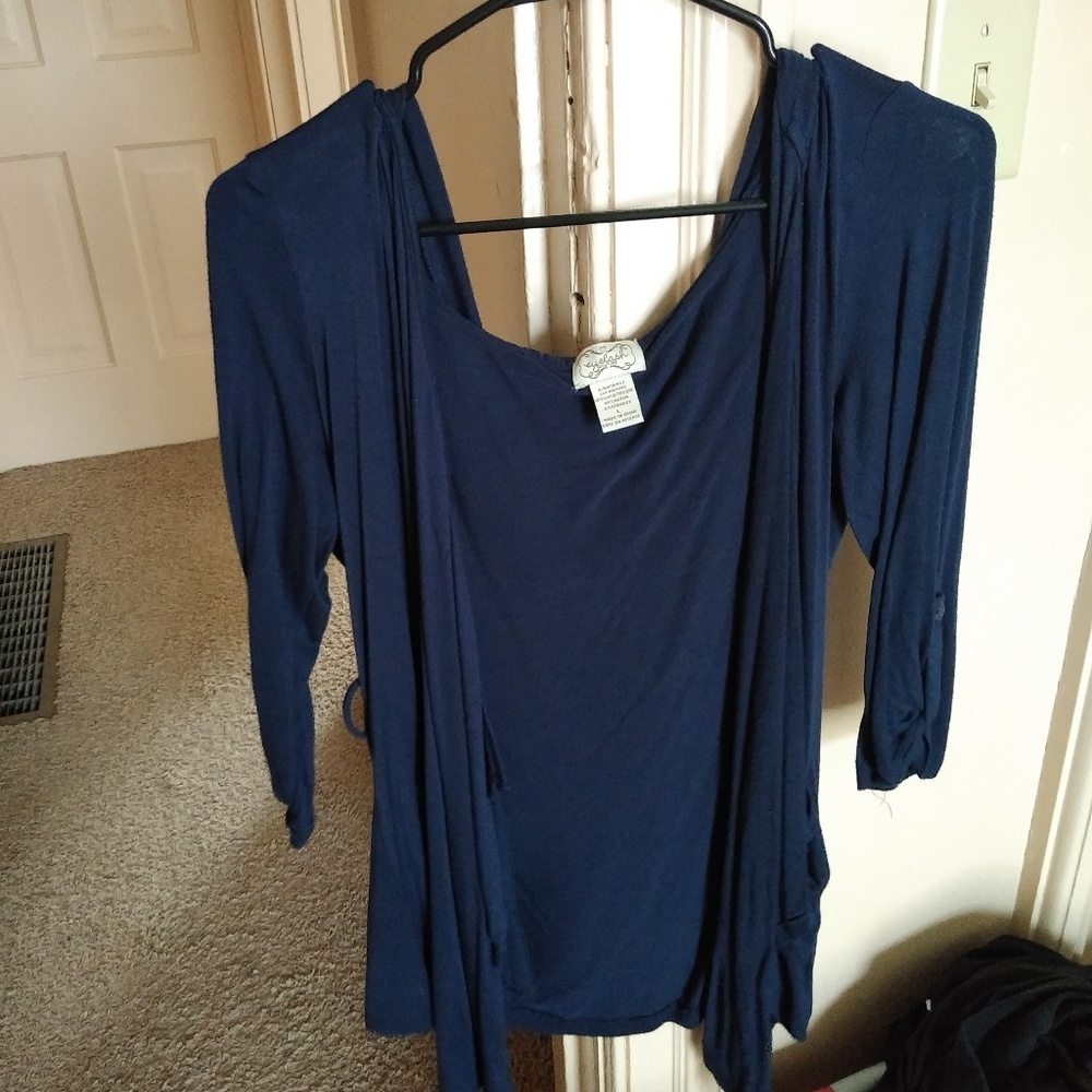 Navy blue cardigan